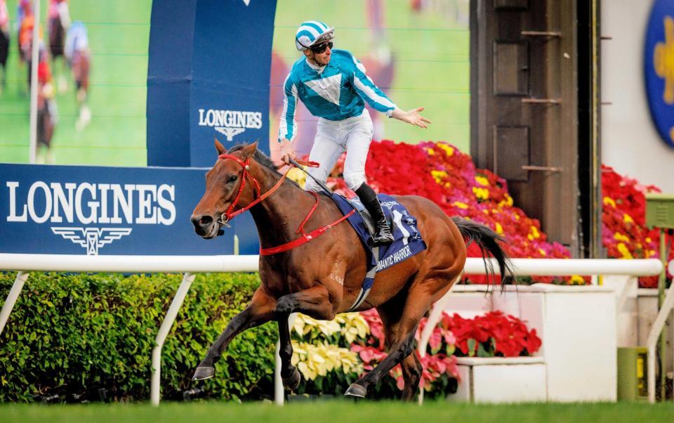　打倒日本馬に燃えるロマンチックウォリアー　©Ｈｏｎｇ　Ｋｏｎｇ　Ｊｏｃｋｅｙ　Ｃｌｕｂ