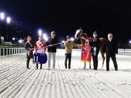 　船橋記念連覇を達成したエンテレケイア