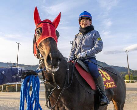 　阪神ＪＦに挑む田口とローズカリス（撮影・石湯恒介）