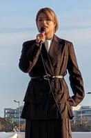 　イベントに登場した阿部詩