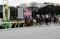 　重賞１３勝目を挙げたラッキードリーム（左）＝撮影・中山伸治