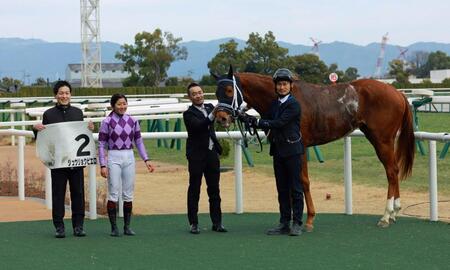 　京都６Ｒを制したジュウリョクピエロ（撮影・石湯恒介）