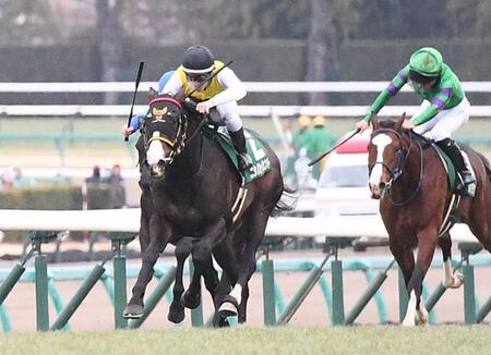 昨年の京成杯＝勝ち馬ニシノエージェント（左）