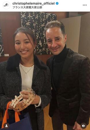 Ｃ・ルメール騎手インスタグラム（ｃｈｒｉｓｔｏｐｈｅｌｅｍａｉｒｅ＿ｏｆｆｉｃｉｅｌ）より