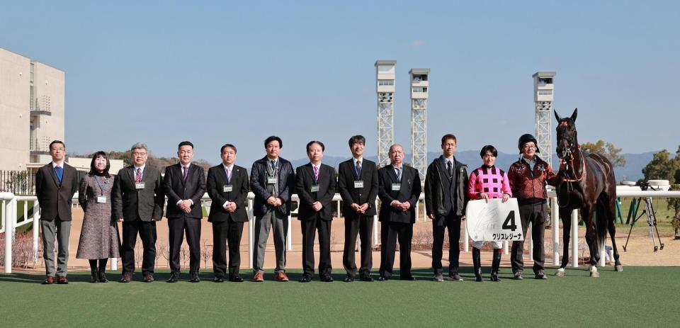 　新馬戦を快勝したクリスレジーナ（撮影・石湯恒介）