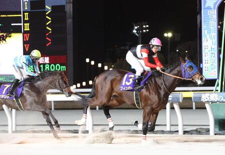 ブルーバードカップを制したフィンガーと戸崎圭（右）