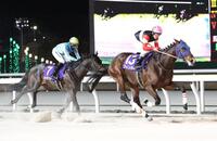 ブルーバードカップを制したフィンガーと戸崎圭（右）