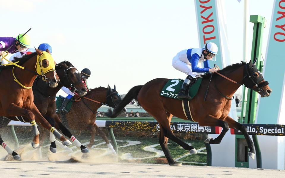 　根岸Ｓを制したロードフォンス（右）＝撮影・園田高夫