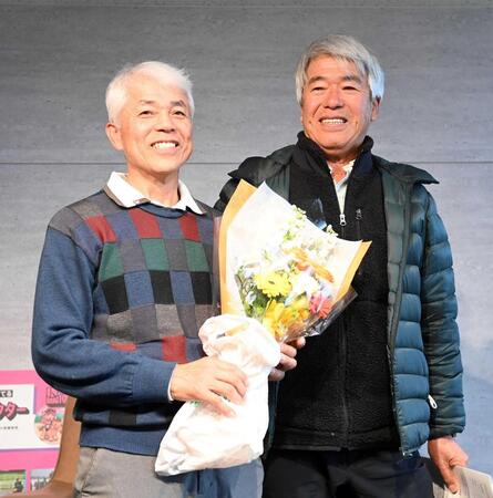 今春定年の国枝師に藤沢氏エール「応援してやってください」　美浦トレセンでトークショー