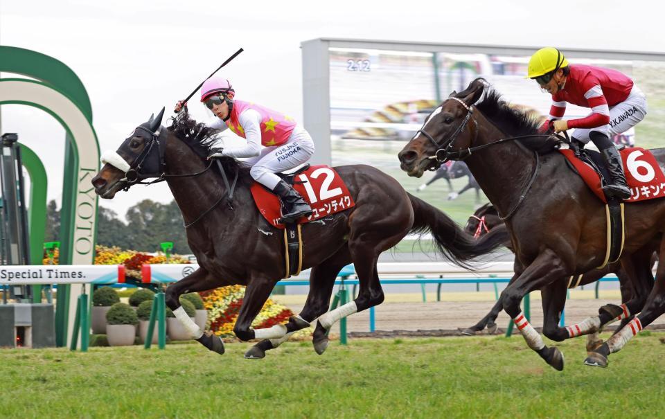 　京都記念を制したジューンテイク（撮影・石湯恒介）