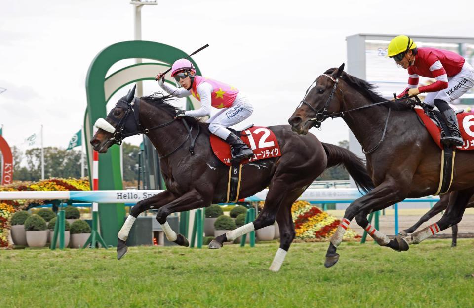 番手から抜け出したジューンテイクが引退迫る藤岡佑介に重賞をプレゼント＝撮影・石湯恒介