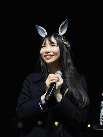 「ウマ娘　プリティーダービー」とのコラボトークショーに出演したクロノジェネシス役の真名瀬日和