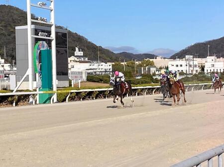 重賞連勝を果たしたゴッドフェンサー（左）＝撮影・中山伸治