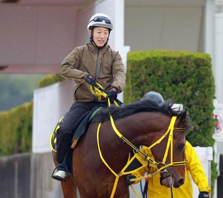 　今週が騎手として最後の騎乗となる藤岡佑（撮影・石湯恒介）