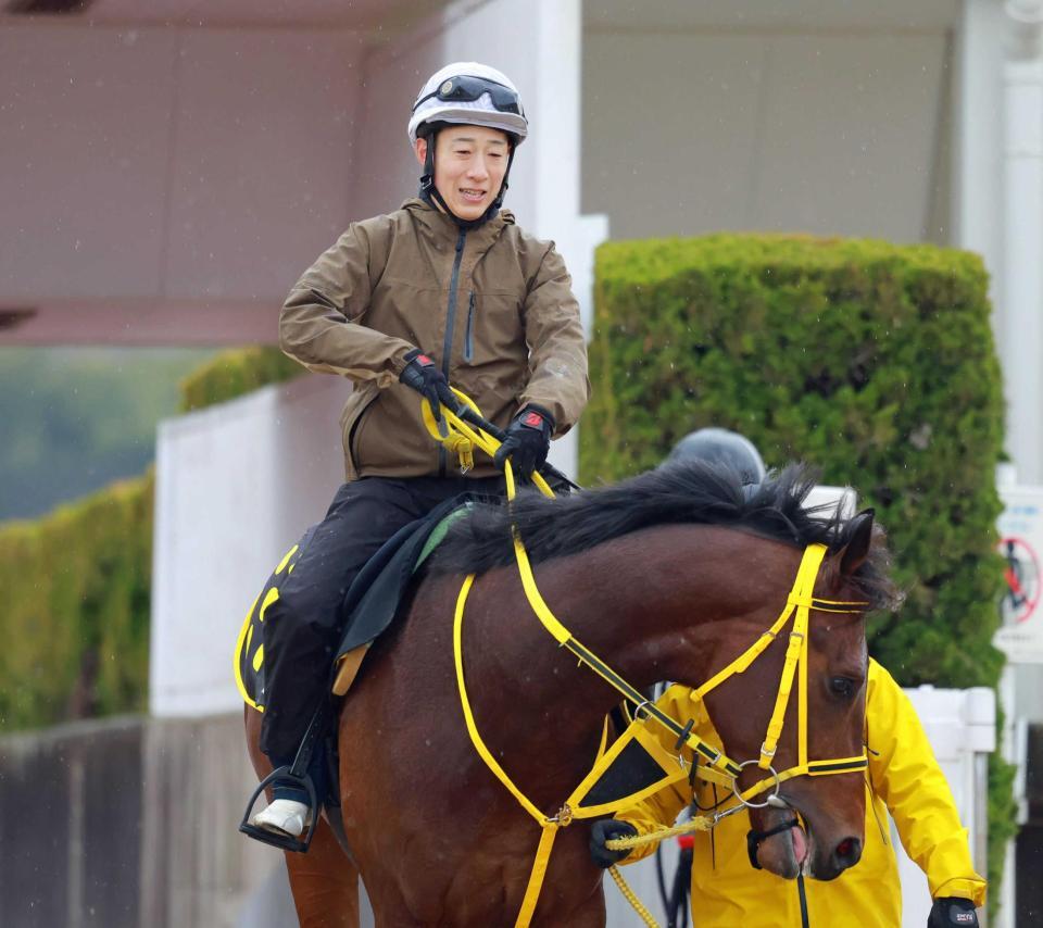 　今週が騎手として最後の騎乗となる藤岡佑（撮影・石湯恒介）