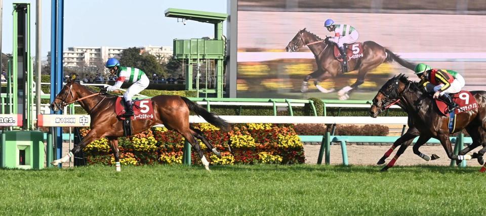 １１Ｒ中山記念を制したレーベンスティール（撮影・持木克友）