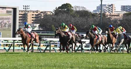 　内から抜け出したレーベンスティール（左）＝撮影・持木克友
