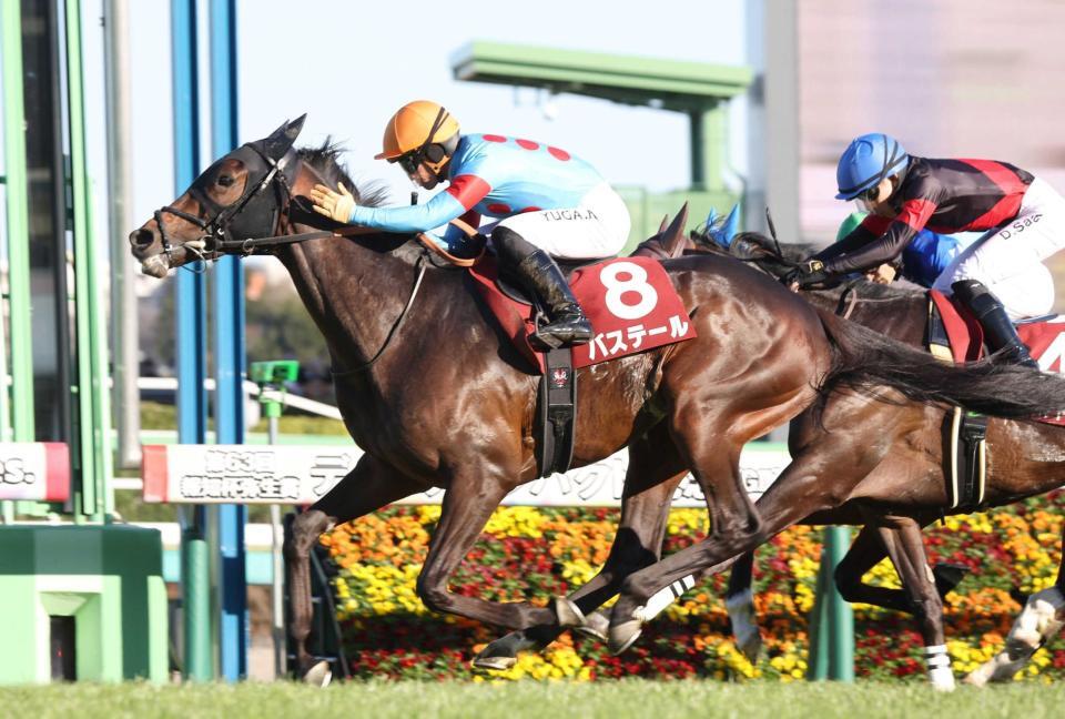 　バステールの首筋をなでる川田