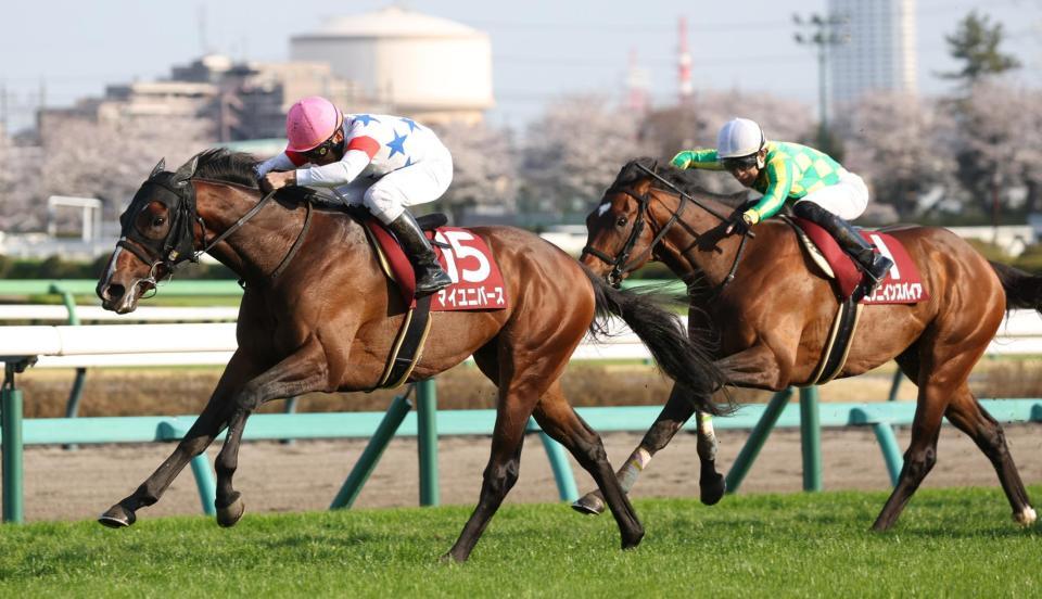 ミクニインスパイアを突き放すマイユニバース（左）