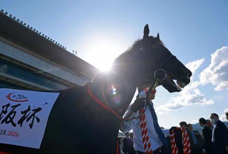 大阪杯を制したクロワデュノール（撮影・石湯恒介）