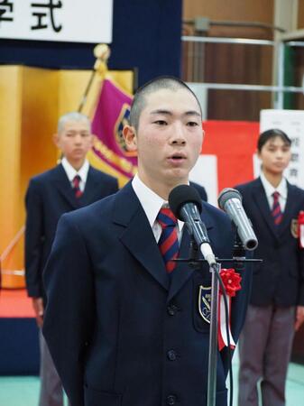ＪＲＡ競馬学校に騎手課程45期生として入学した石神龍貴さん