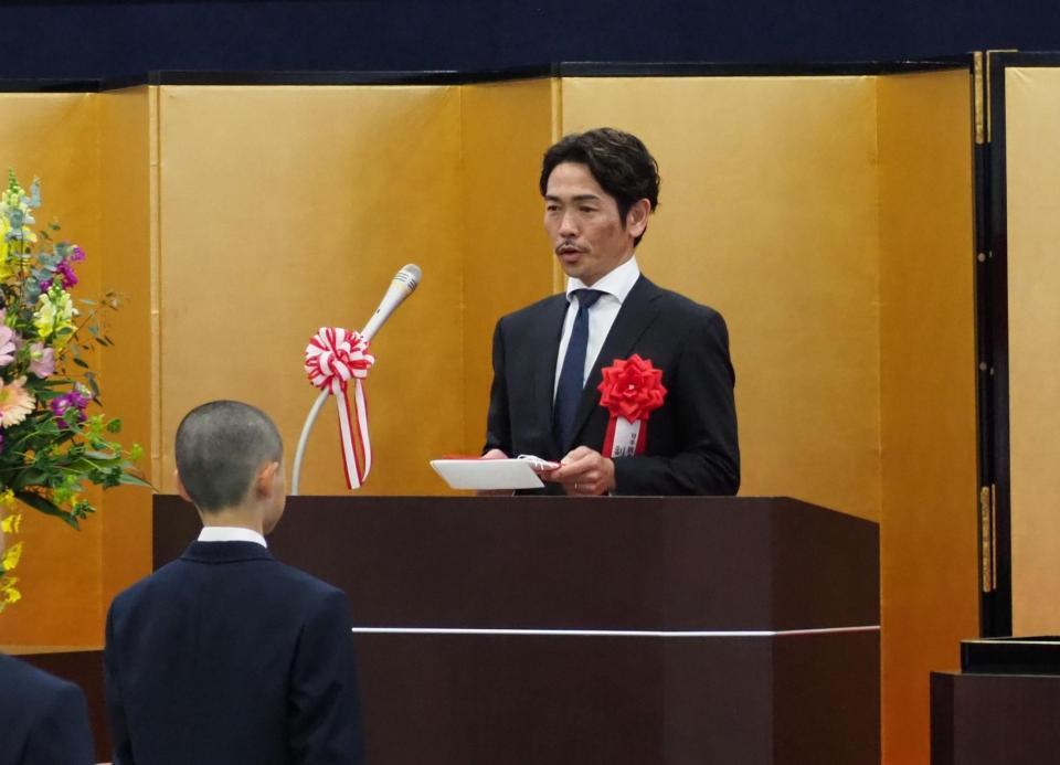 ＪＲＡ競馬学校の騎手課程第４５期入学式に出席した戸崎圭