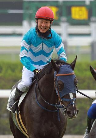 騎手としてラストライドを終えた石神（撮影・石湯恒介）