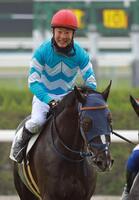 騎手としてラストライドを終えた石神（撮影・石湯恒介）