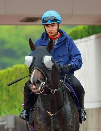 　エムズビギンで競馬の祭典に挑むゴンサルベス（撮影・石湯恒介）