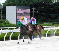 転入から３連勝で重賞初制覇のダンテバローズ（左）＝撮影・中山伸治
