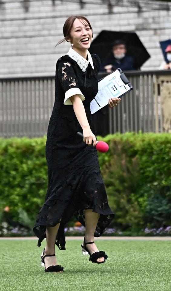 イベントに登場する神部美咲（撮影・持木克友）