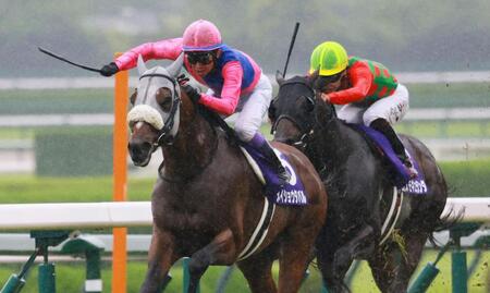 武豊のステッキに応えるメイショウタバル（撮影・石湯恒介）