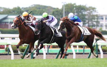 ヌーンベルク（左）とステラトップガン（右）の間を割るアゴルディーノ（中央）