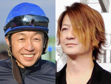 武豊（左）とＧＬＡＹ・ＴＥＲＵ