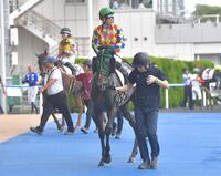 レース後に引き上げる丹内騎手