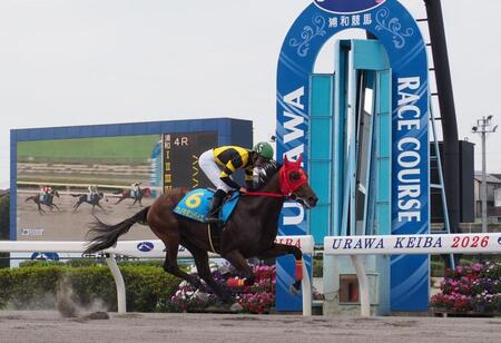 デビュー勝ちを収めたウノキボンバイエ＝浦和競馬場