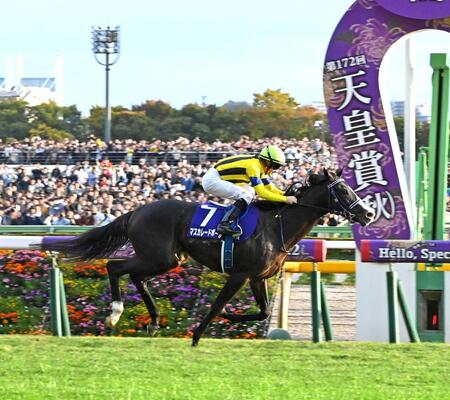 　天皇賞・秋を制したマスカレードボールとルメール（２５年１１月）