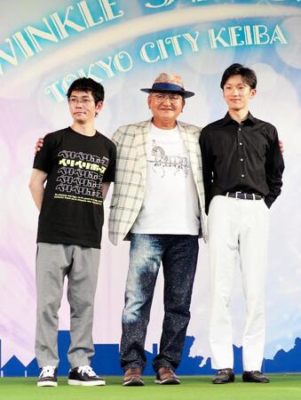 「ＪＲＡジョッキーズトークステージ」に登場した（左から）戸崎圭太騎手、矢作芳人調教師、坂井瑠星騎手