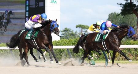 パイロマンサーを差し切るチェリヴェント㊧