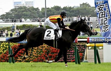 新馬戦を勝ったジョドレルバンク＝６月７日