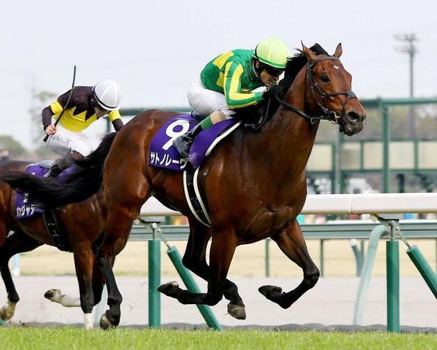 ２０２６年３月、高松宮記念を制したルメール騎乗のサトノレーヴ（右）