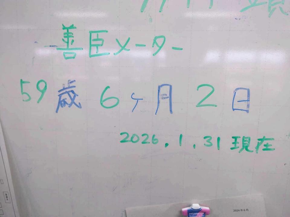 最後の勝利当日の年齢を示す広報室の“善臣メーター”