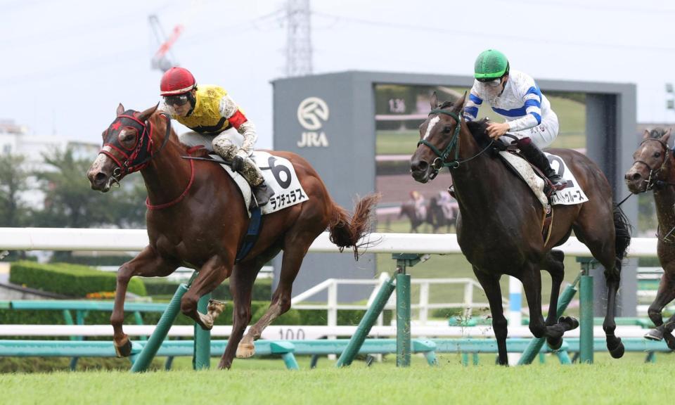 内から抜けるラプチュラス（左）