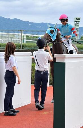 新馬戦を勝ったヤマニンガルブ＝９月２７日