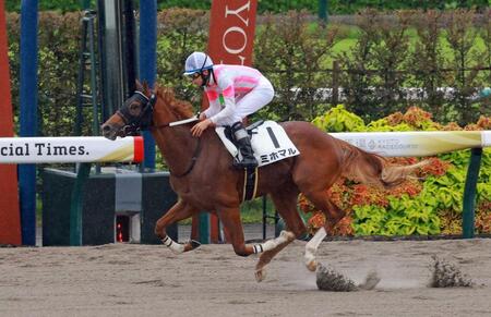 新馬戦を制したミホマル（撮影・石湯恒介）