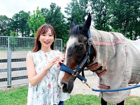 ノーザンホースパークでウインドインハーヘア母さんとパチリ♡