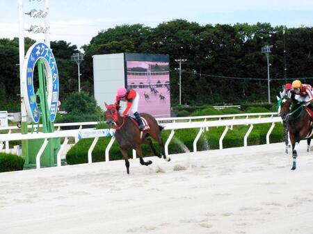 デビューから無傷で重賞連勝を果たしたジョイドール（左）＝撮影・中山伸治