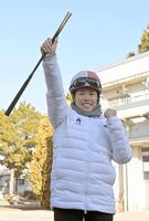 デビューに向けて元気いっぱいの谷原柚希